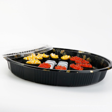 Wholesale Plastic Takeaway Round Eco Friendly Japanese Recyclable Disposable Sushi Box